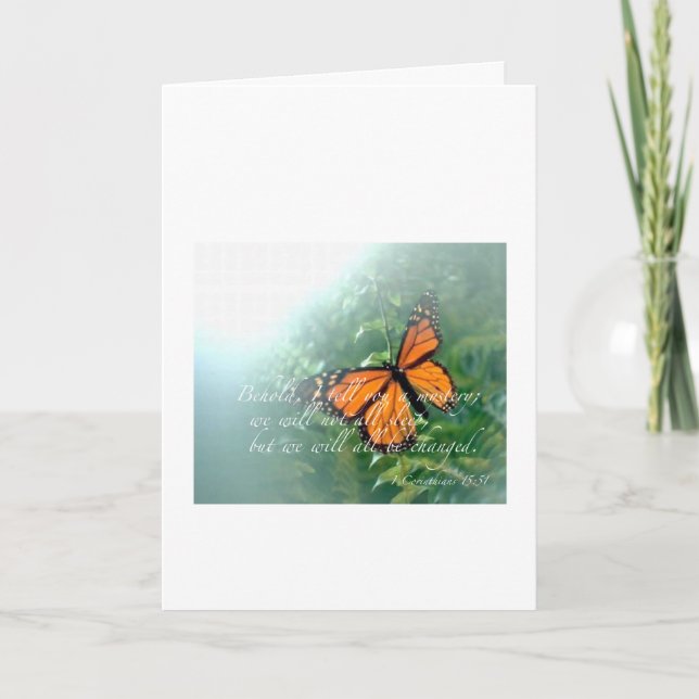 Cartão Behold, I tell you a mystery... (Frente)