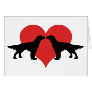 Cartão Beijando cães