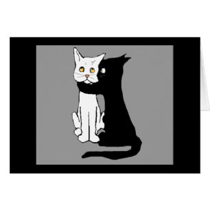 Cartão Beijando gatos