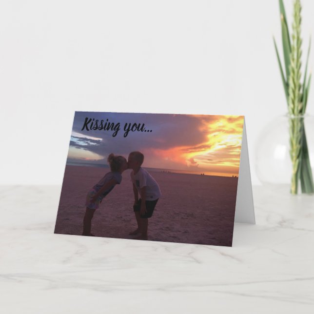 CARTÃO **BEIJAR VOCÊ É MINHA COISA FAVORITA A FAZER** (Frente)