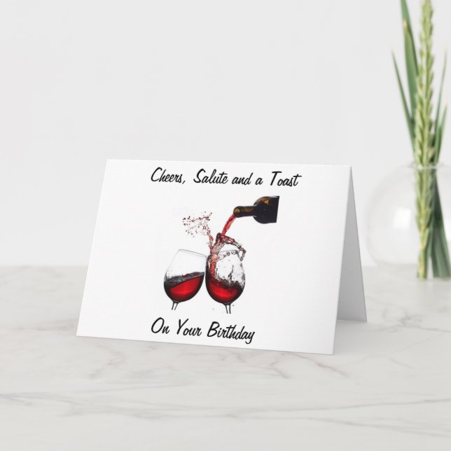 CARTÃO BEIJAS, SALUTE E BRINCADEIRA PARA VOCÊ NO ANIVERSÁ (Frente)