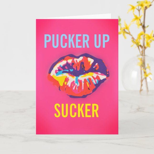 Cartão Beije, Amorzinho (Flor Amarela)