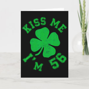 Cartão Beije Me Eu Estou 55 1970 Sortudo Dia de São Patrí