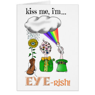 Cartão Beije-me, mim são Olho-rish!