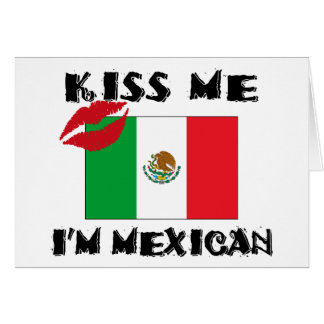 Cartão Beije-me que eu sou mexicano
