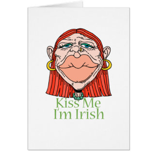 Cartão Beije-me, sou irlandês