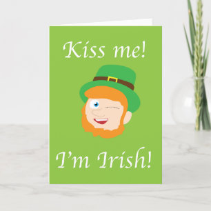 Cartão Beije-me, sou irlandês, Dia de São Patrício