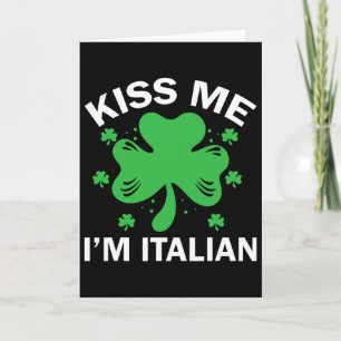 Cartão Beije Me Sou Italiano Divertida Família Italiana D