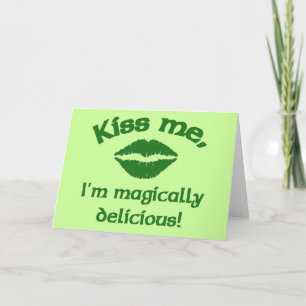 Cartão Beije-me, sou magicamente delicioso
