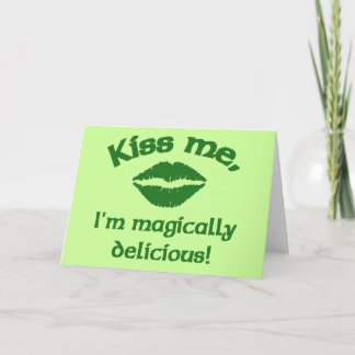 Cartão Beije-me, sou magicamente delicioso