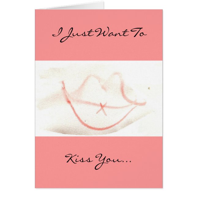 Cartão beije-o (Frente)