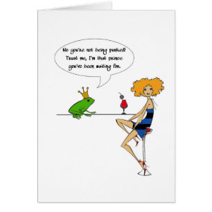 Cartão Beije o sapo