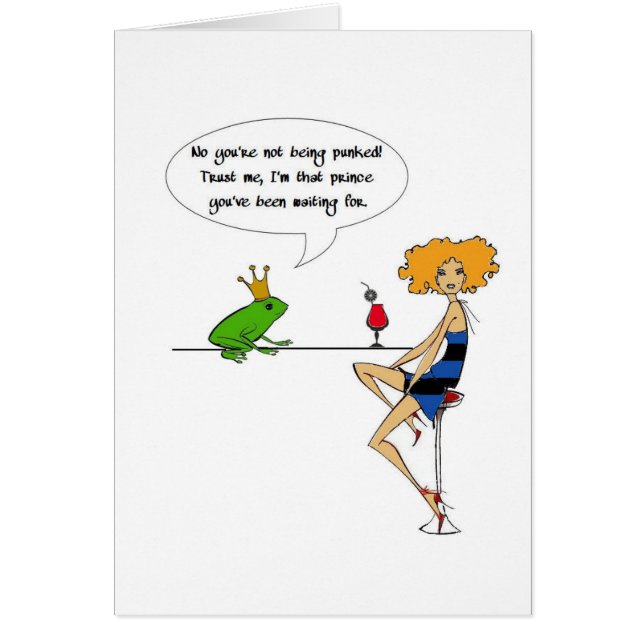 Cartão Beije o sapo (Frente)