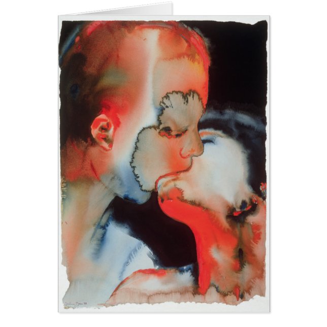 Cartão Beijo 1988 do Fim-acima (Frente)