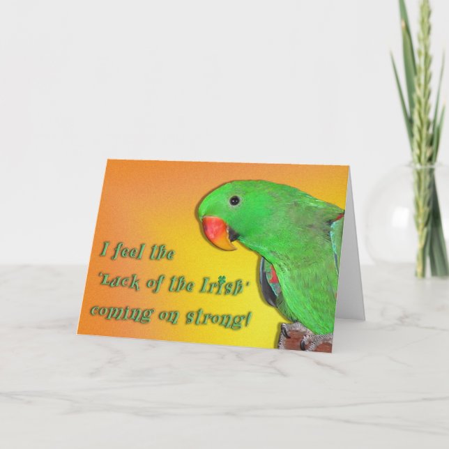 Cartão Beijo irlandês (Frente)