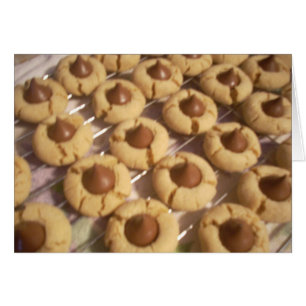 Cartão Beijos da manteiga de amendoim