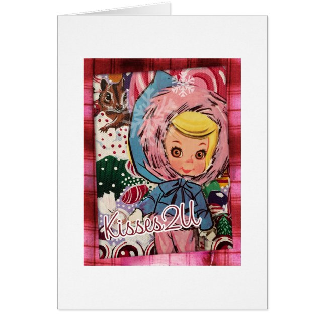 Cartão Beijos para você! (Frente)