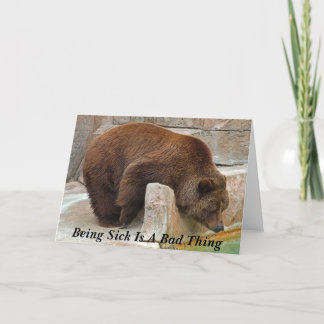 Cartão Being Sick Is A Bad Thing