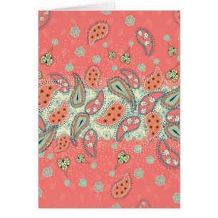 Cartão Beira de Boho Paisley