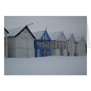 Cartão Beira-mar do inverno