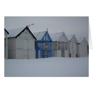 Cartão Beira-mar do inverno