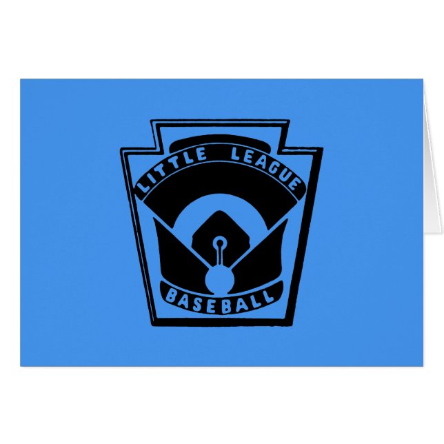 Cartão Beisebol da Liga Pequena (Frente horizontal)