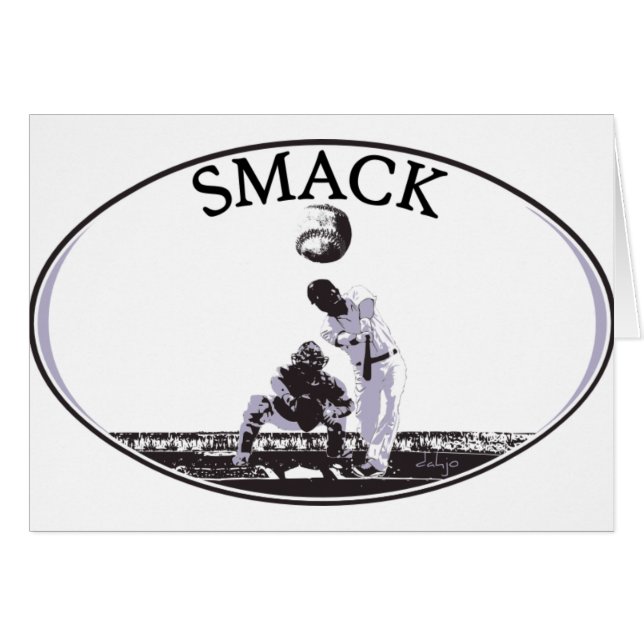 Cartão Beisebol da Série Desportiva DAHJO (Frente Horizontal)