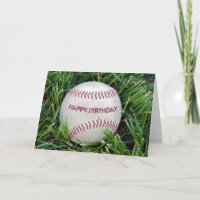 Beisebol De Aniversário Na Grama