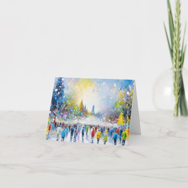 Cartão Bela Brown Venham Todos Vós Fiéis (Frente)