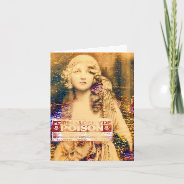 Cartão Bela e Veneno, Aniversário (Frente)