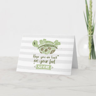 Cartão Bela Esperança que volte aos pés