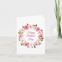 Bela Grinalda de Rosa em Aquarela Pastel