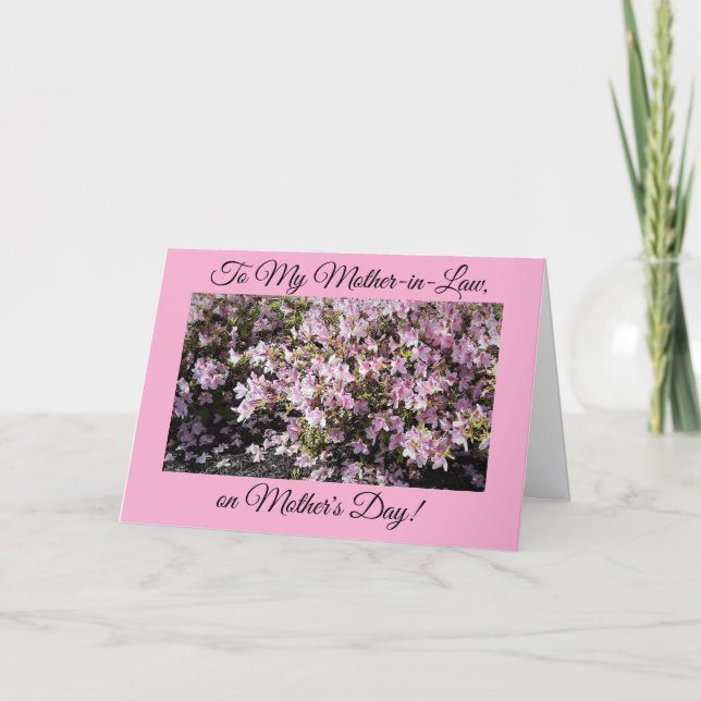 Cartão Bela, sogra, Dia de as mães (Frente)