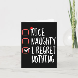 Cartão Bela travessura Eu Não Me Arrependo De Nada De Pap