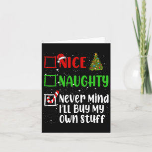 Cartão Bela travessura, não se importa de Comprar minhas 