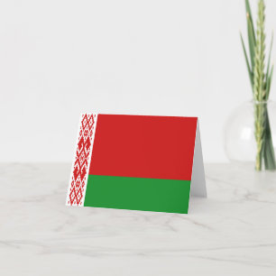 Cartão Belarus Flag Notecard