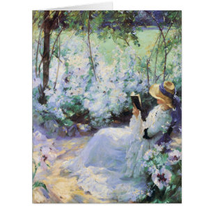 Cartão Belas artes deliciosas de Frank Bramley da solidã