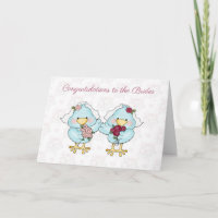 Belas Aves Noivas, Parabéns De Casamento Lésbicas