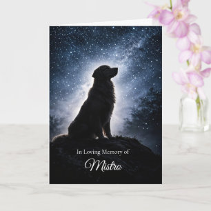 Cartão Belas Condolências ao Golden Retriever