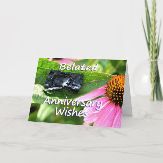 Cartão Belated Anniversary Apology2-customize