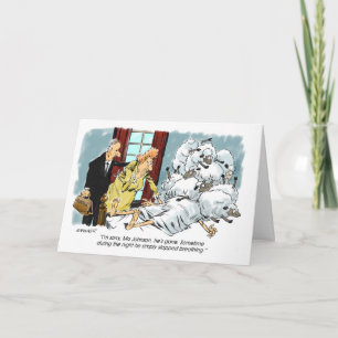 Cartão Belated Birthday w/ Sheepish Excuse card