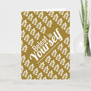 Cartão Beleaf em si mesmo, White Leaf