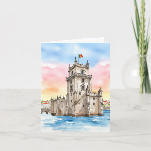 Cartão Belem Tower Lisboa Portugal