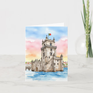 Cartão Belem Tower Lisboa Portugal