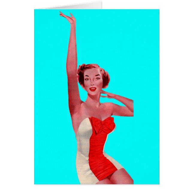 Cartão Beleza balnear em 1950 (Frente)