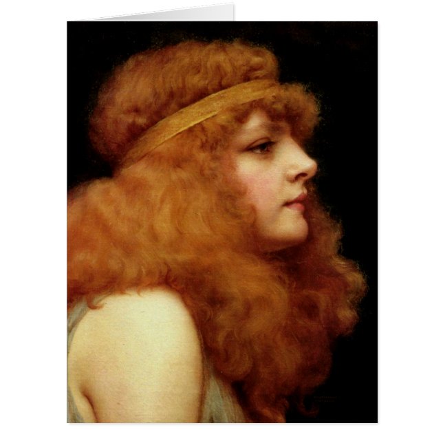 Cartão Beleza castanha-aloirada 1895 (Frente)