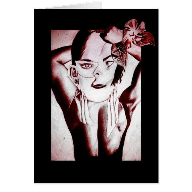 Cartão beleza colidida. (Frente)