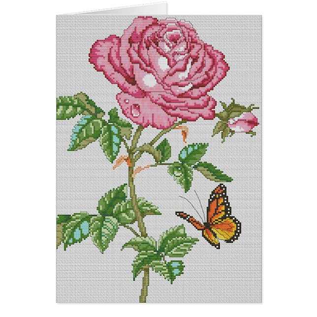 Cartão Beleza cor-de-rosa (Frente)