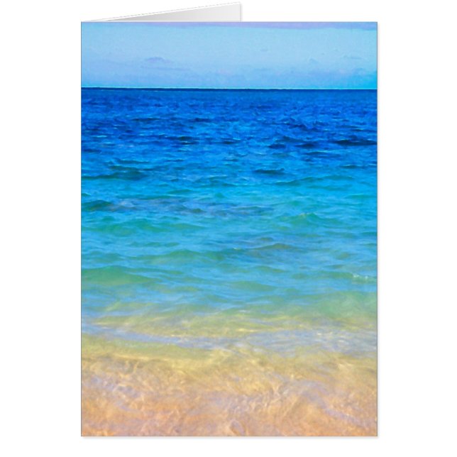Cartão Beleza da praia (Frente)