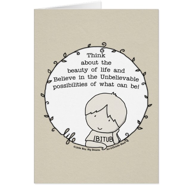 Cartão Beleza da vida (Frente)